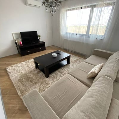Rental of a bright 2-room apartment, 60 m², Pipera area, Bucharest, Romania